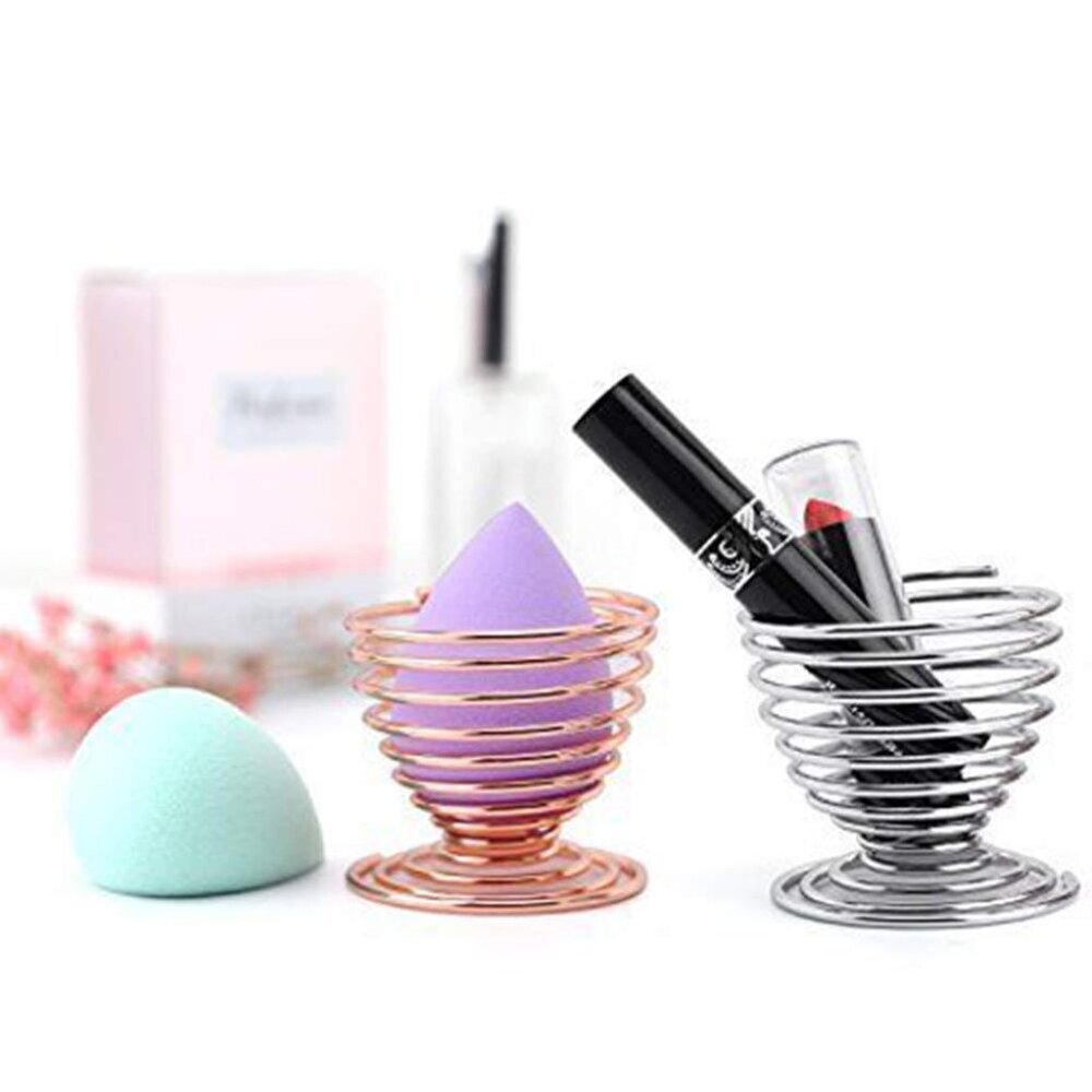 Beauty Makeup Sponge Blender Holder Silver Makeup Sponge Holder Drying Stand Egg - Picture 7 of 9